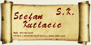 Stefan Kutlačić vizit kartica